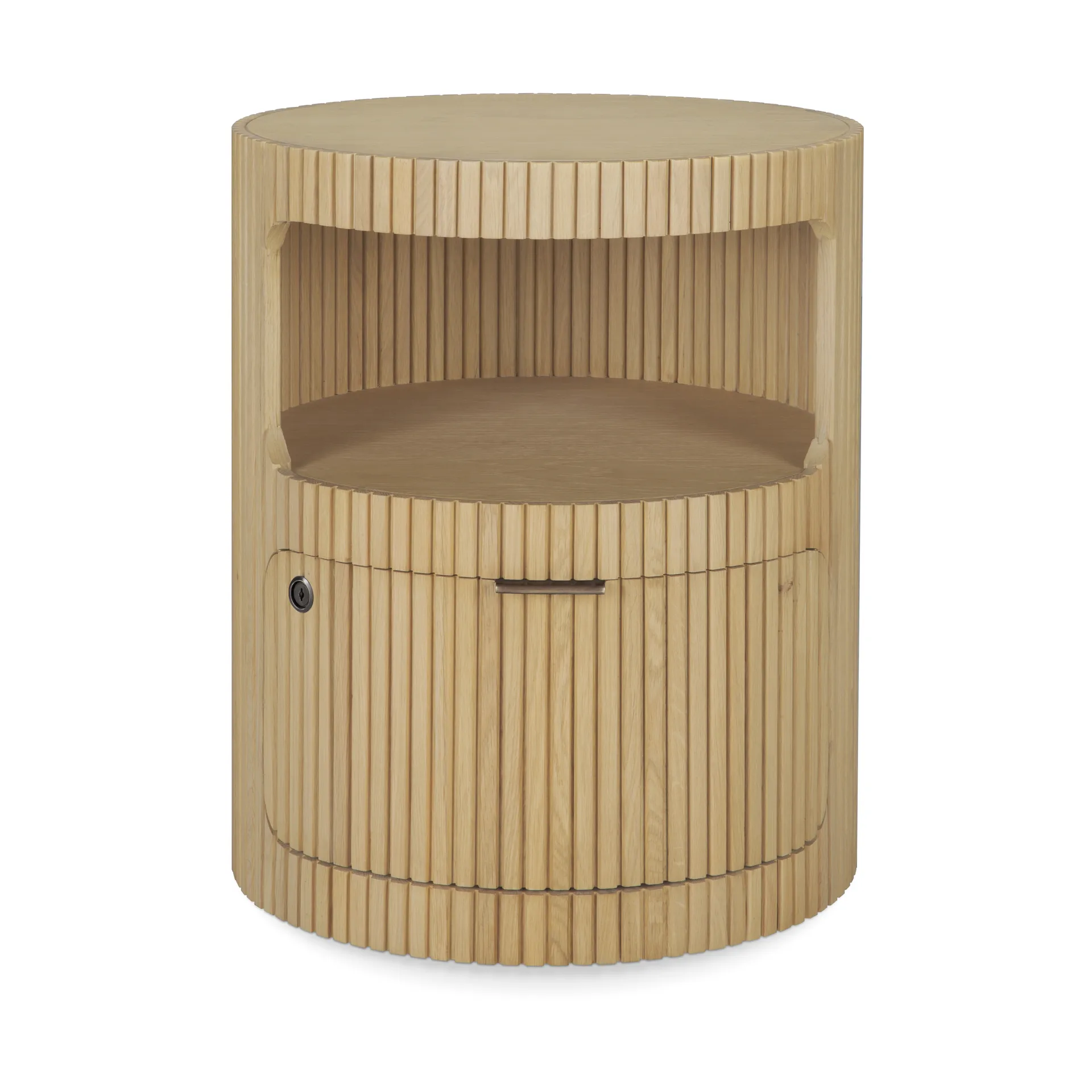 Boomerang hook rack with key lock, Oak, Ø45 cm Ethnicraft