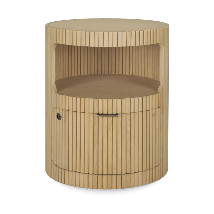 Boomerang hook rack with key lock - Oak, Ø45 cm - Ethnicraft