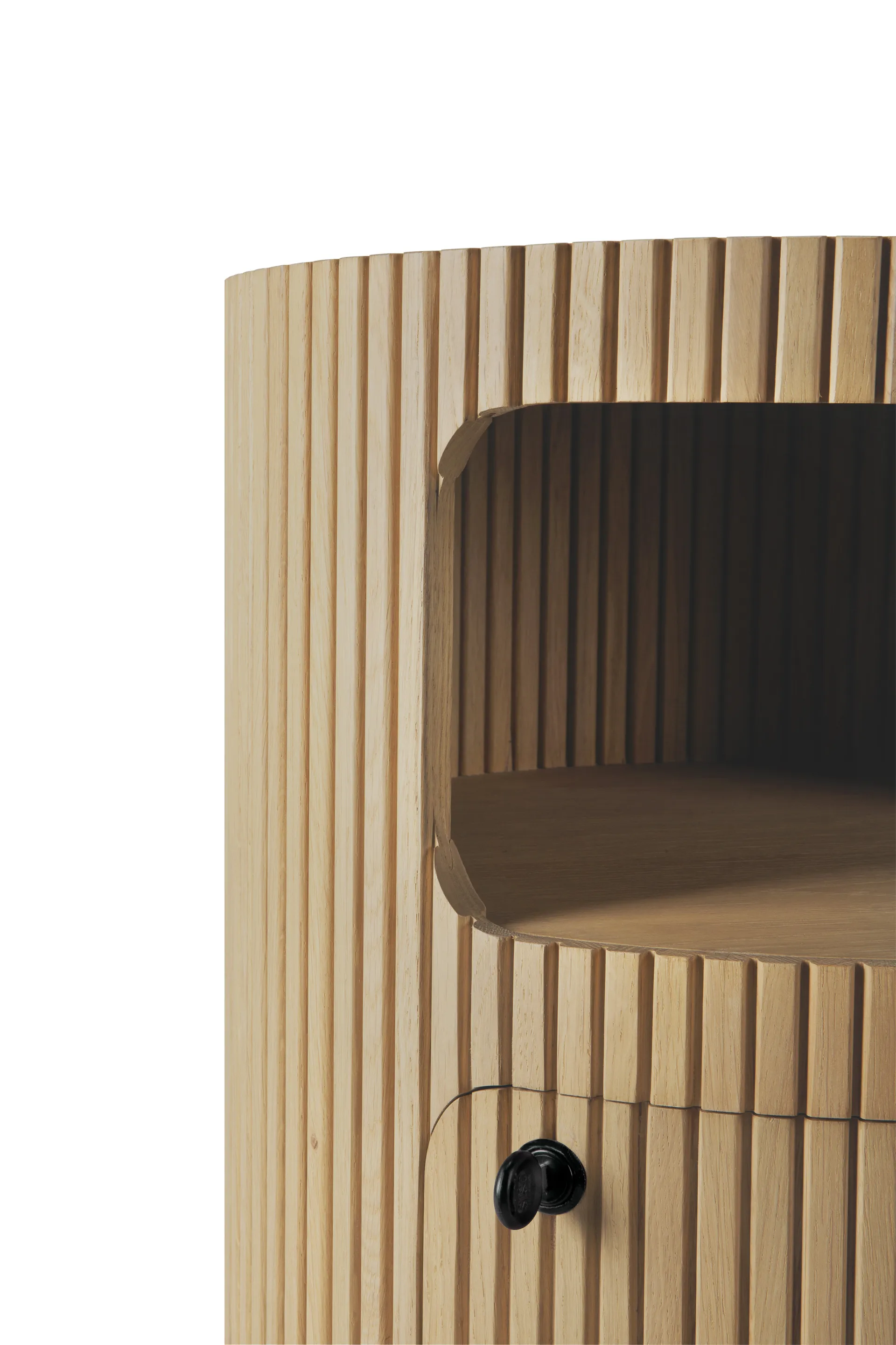 Boomerang hook rack with key lock, Oak, Ø45 cm Ethnicraft