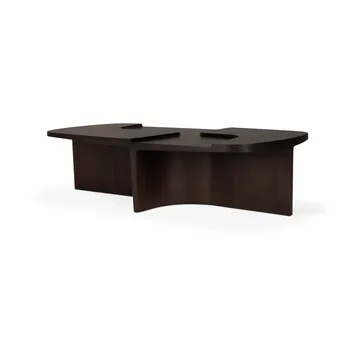 Brutalist coffee table - Rose brown mahogany, 143x75 cm - Ethnicraft