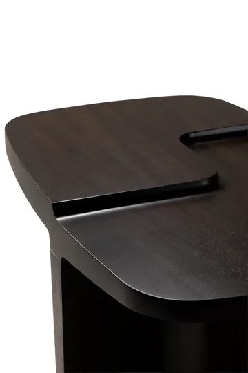 Brutalist side table - Rose brown mahogany, 60x40 cm - Ethnicraft