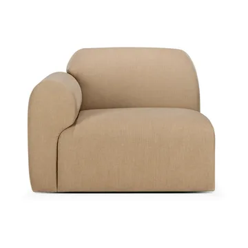 Bulky modular sofa end unit right armrest - Light sepia - Ethnicraft