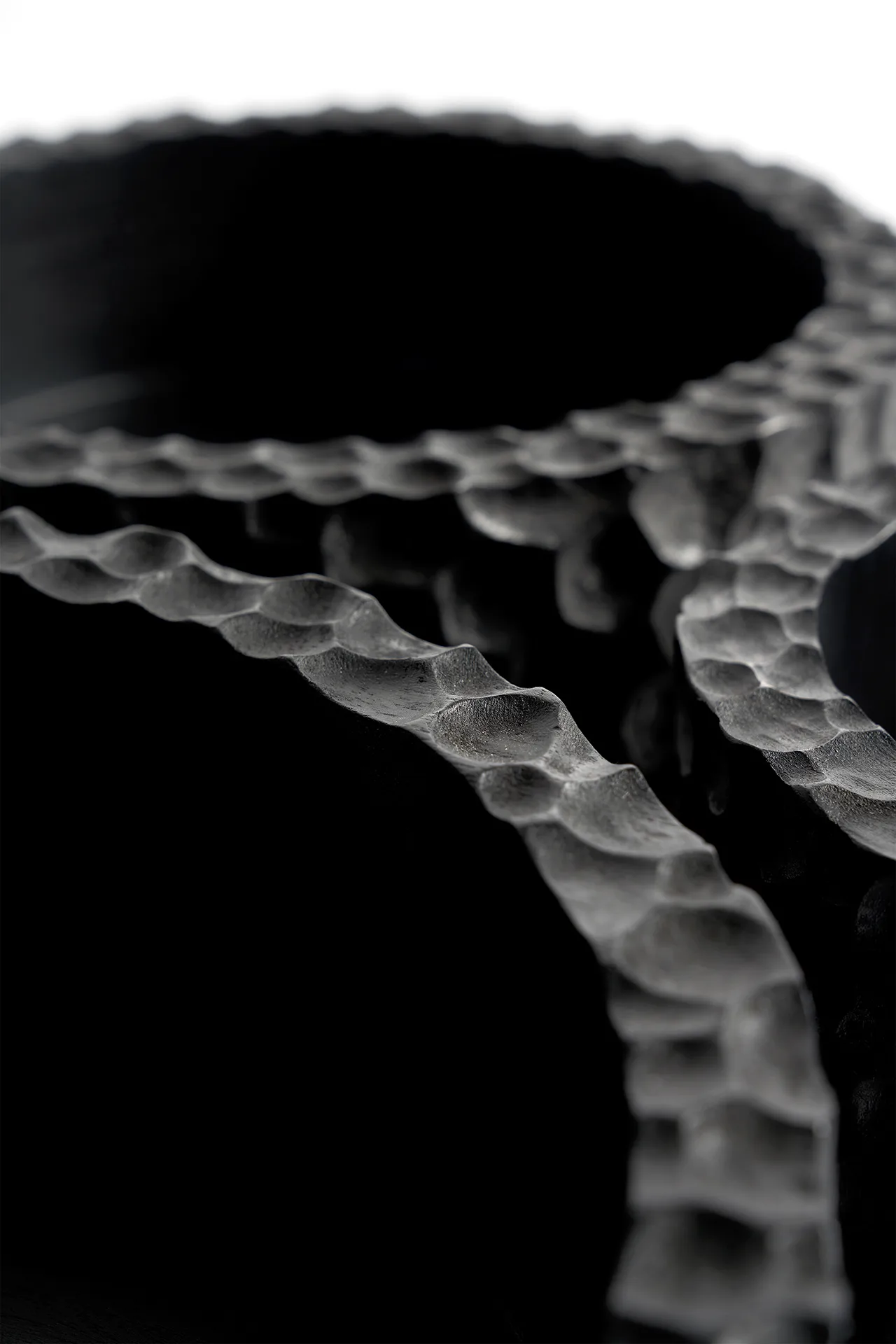 Chopped bowls set of 3, Lacquered mahogany Ethnicraft