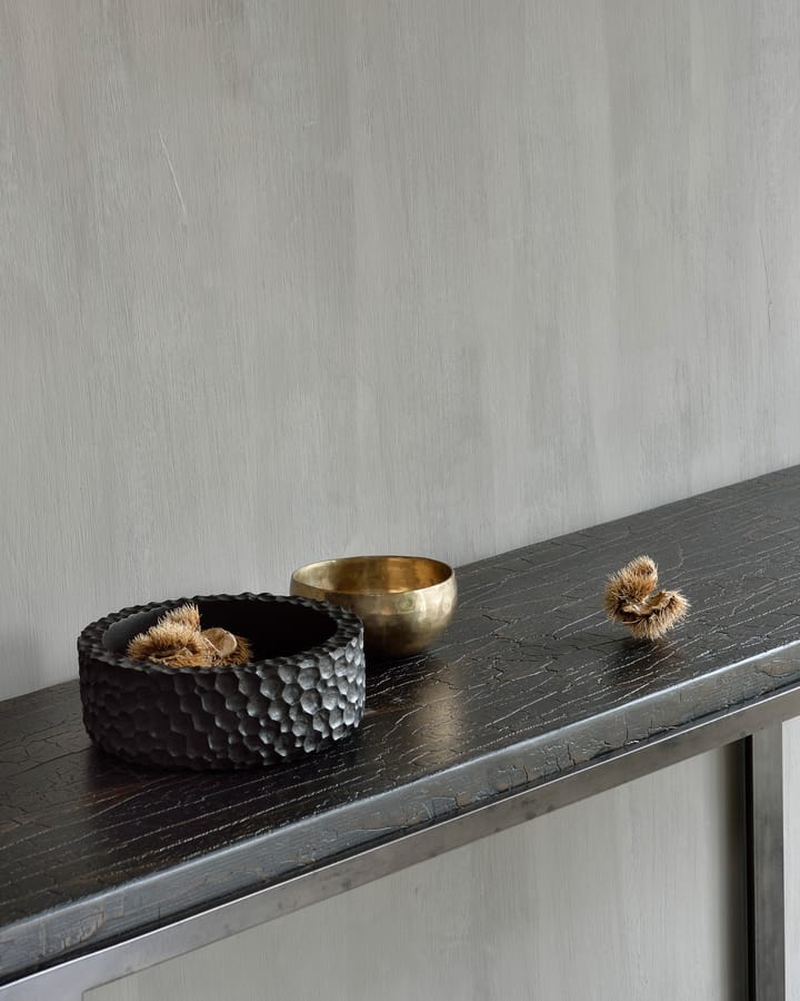 Chopped bowls set of 3, Lacquered mahogany Ethnicraft