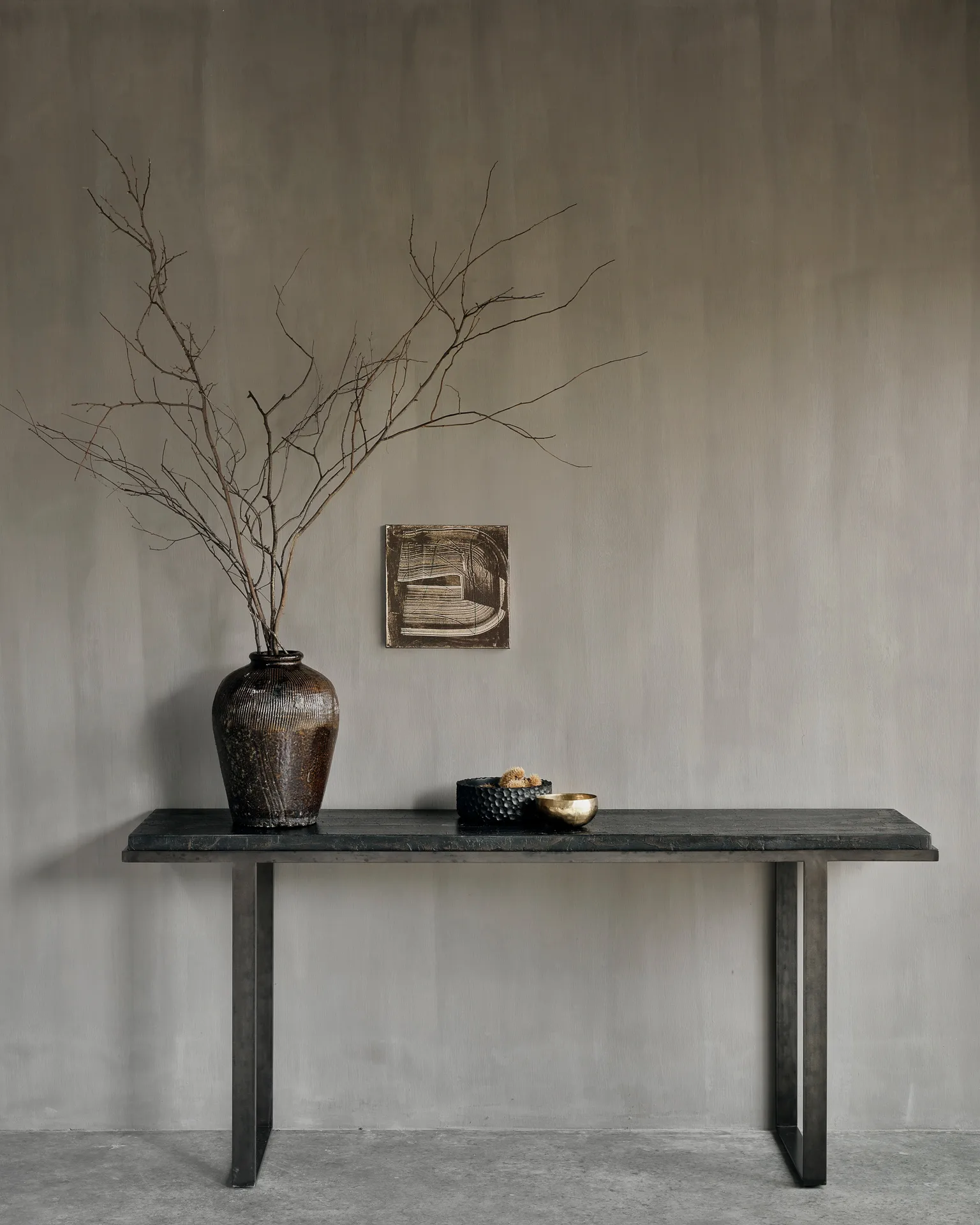 Chopped bowls set of 3, Lacquered mahogany Ethnicraft