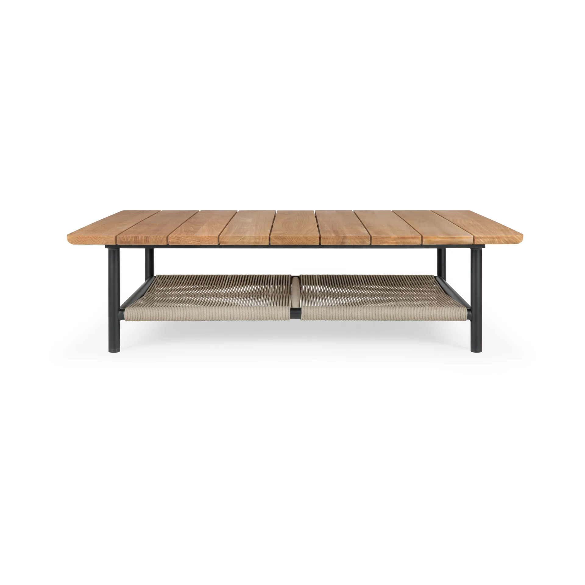 Corbey Outdoor coffee table, 120 cm, teak-aluminium black Ethnicraft