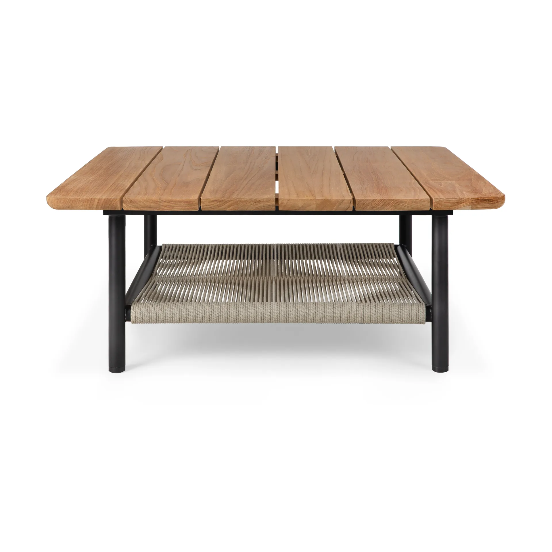Corbey Outdoor coffee table, 80 cm, teak-aluminium black Ethnicraft