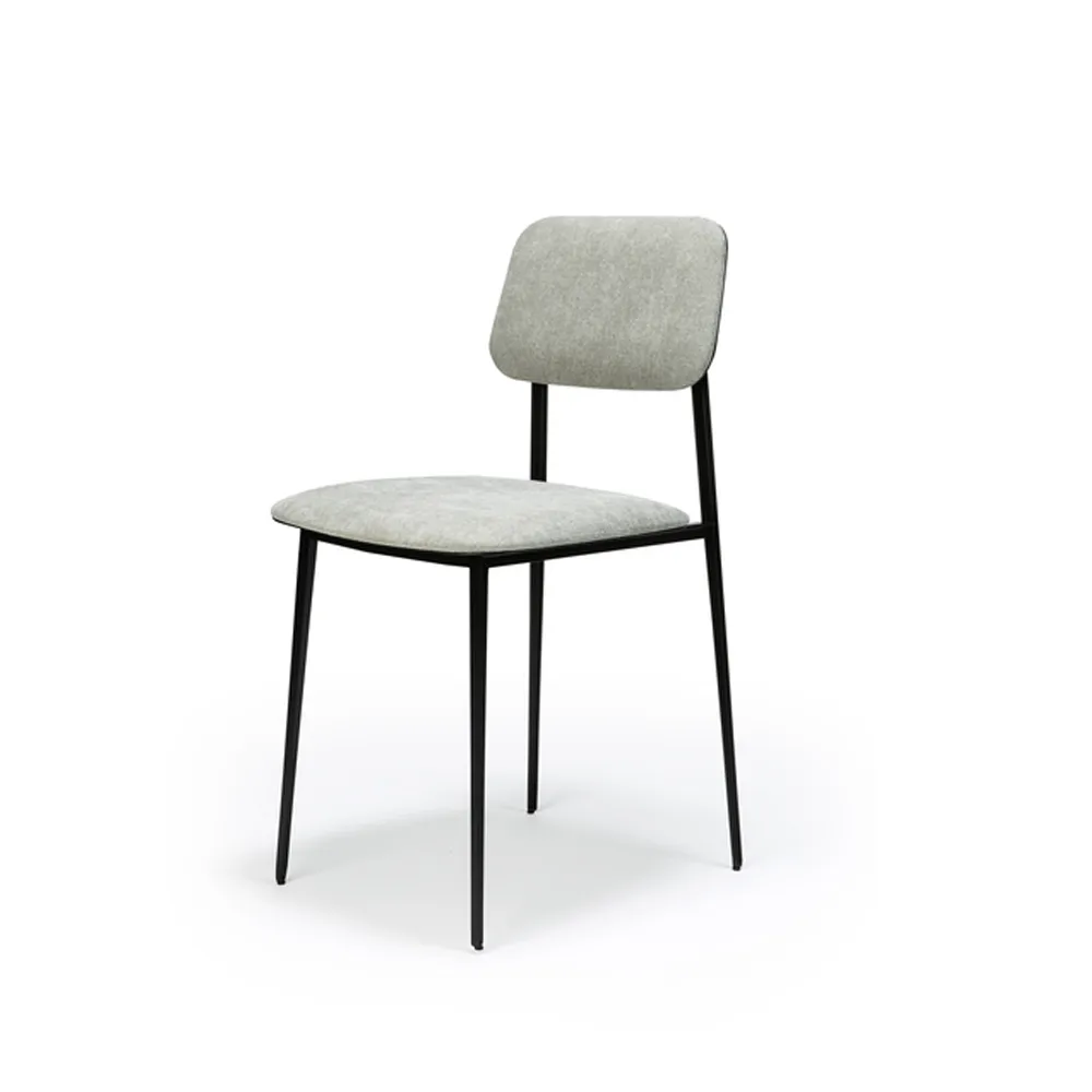 DC Dining chair, Light grey-Black metal Ethnicraft
