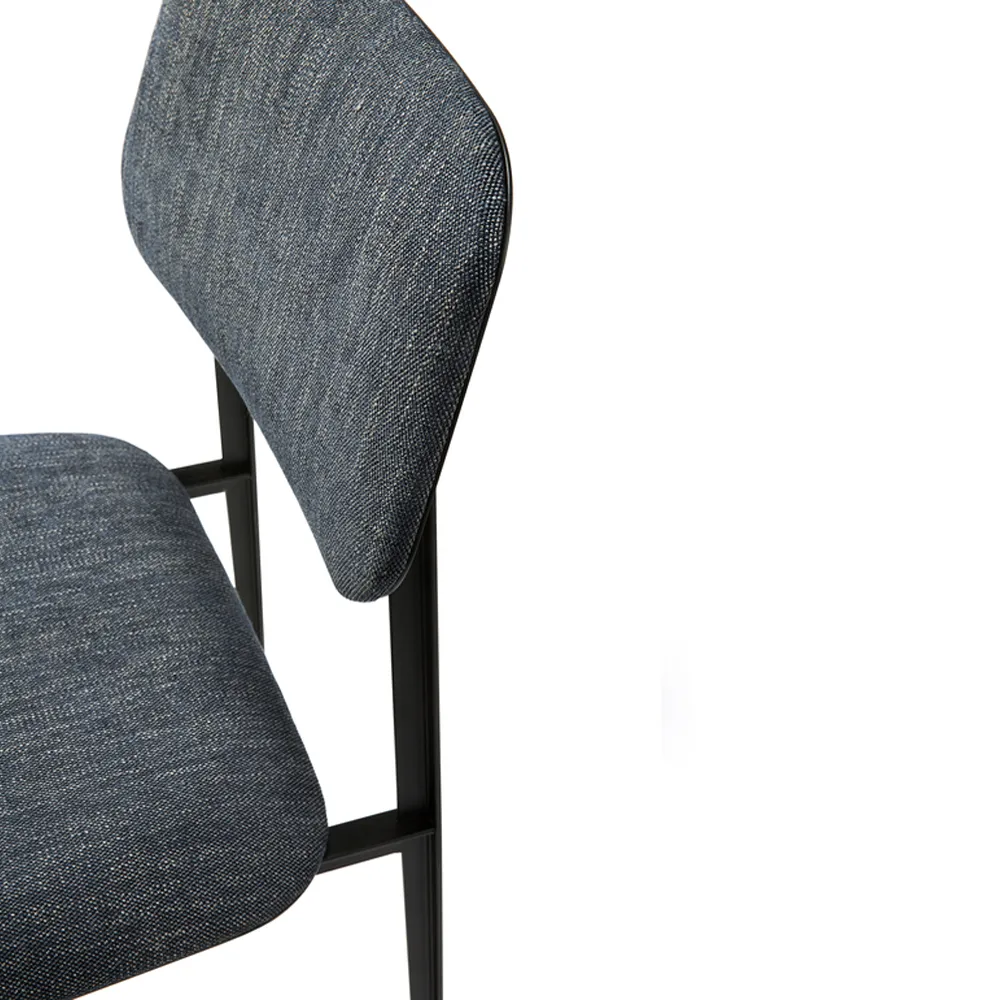 DC Dining chair, Light grey-Black metal Ethnicraft