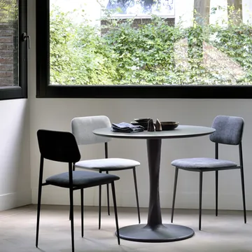 DC Dining chair - Light grey-Black metal - Ethnicraft