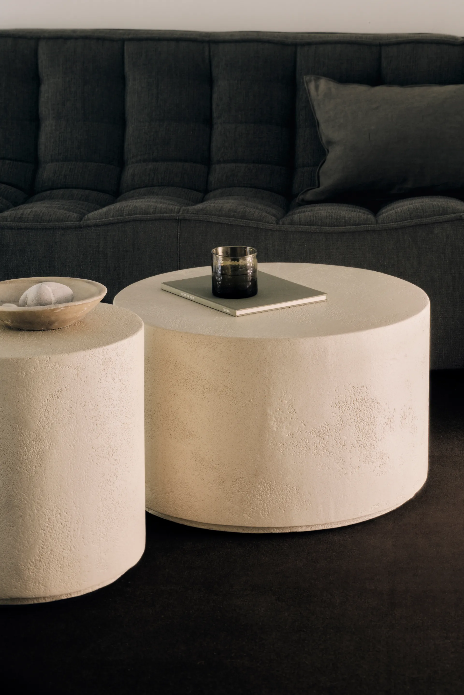 Elements coffee table, Off white, Ø60 cm Ethnicraft