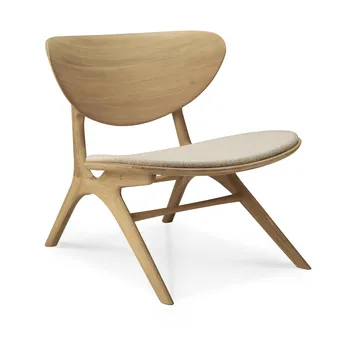 Eye lounge armchair - Oak, off-white - Ethnicraft