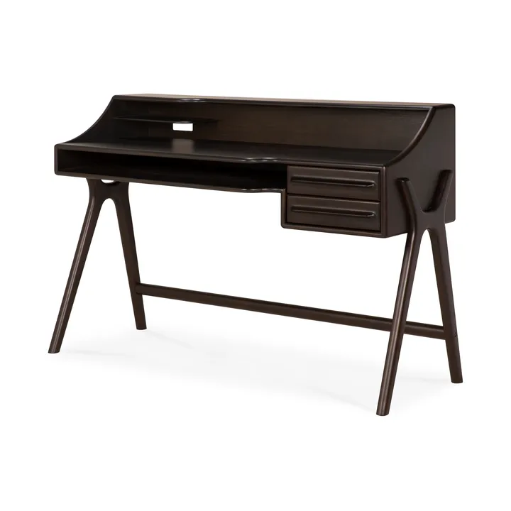 Flow desk - Rose brown mahogany, 140x55 cm - Ethnicraft