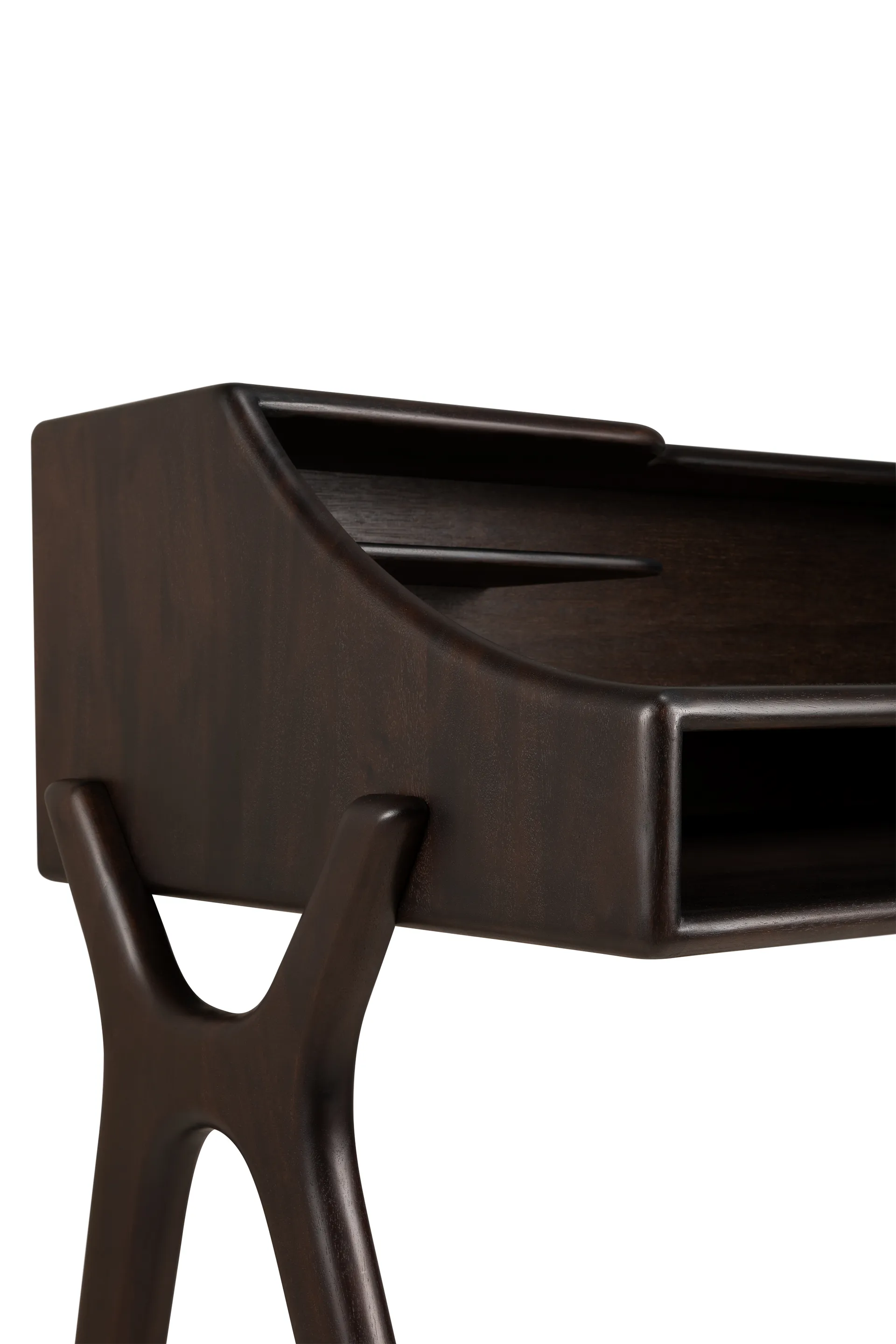 Flow desk, Rose brown mahogany, 140x55 cm Ethnicraft
