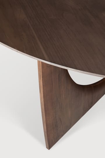 Geometric dining table - Dark stained teak 150 cm - Ethnicraft
