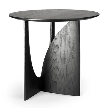 Geometric side table - Black oak Ø51 - Ethnicraft
