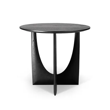 Geometric side table - Black oak Ø51 - Ethnicraft