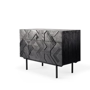 Graphic dresser 87x100 cm - Black teak - Ethnicraft