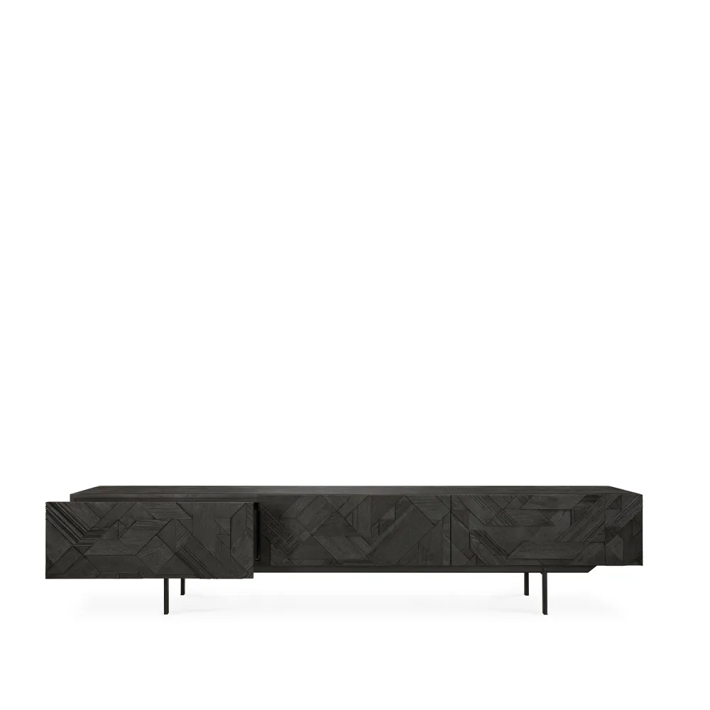 Graphic media cabinet, Black 242 cm Ethnicraft