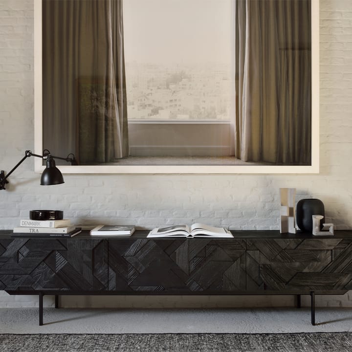 Graphic media cabinet, Black 242 cm Ethnicraft