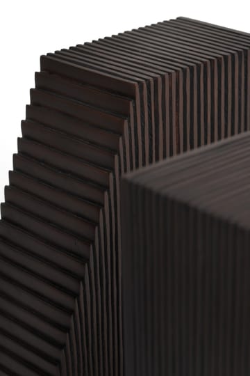 Grooves bookends 2-pack - Mahogany dark brown - Ethnicraft