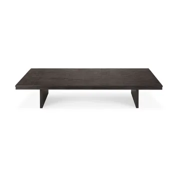 Grooves coffee table - Off-black teak, 170x120 cm - Ethnicraft