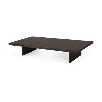 Grooves coffee table - Off-black teak, 170x120 cm - Ethnicraft