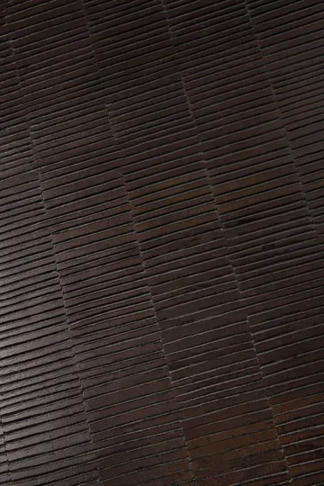 Grooves coffee table - Off-black teak, 170x120 cm - Ethnicraft