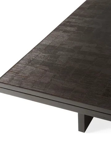 Grooves coffee table - Off-black teak, 170x120 cm - Ethnicraft