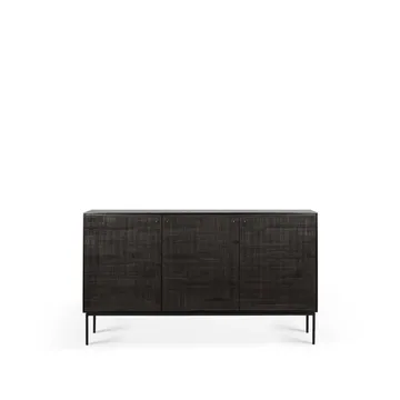 Grooves sideboard - Black 3 doors - Ethnicraft