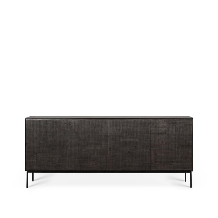 Grooves sideboard - Black 4 doors - Ethnicraft