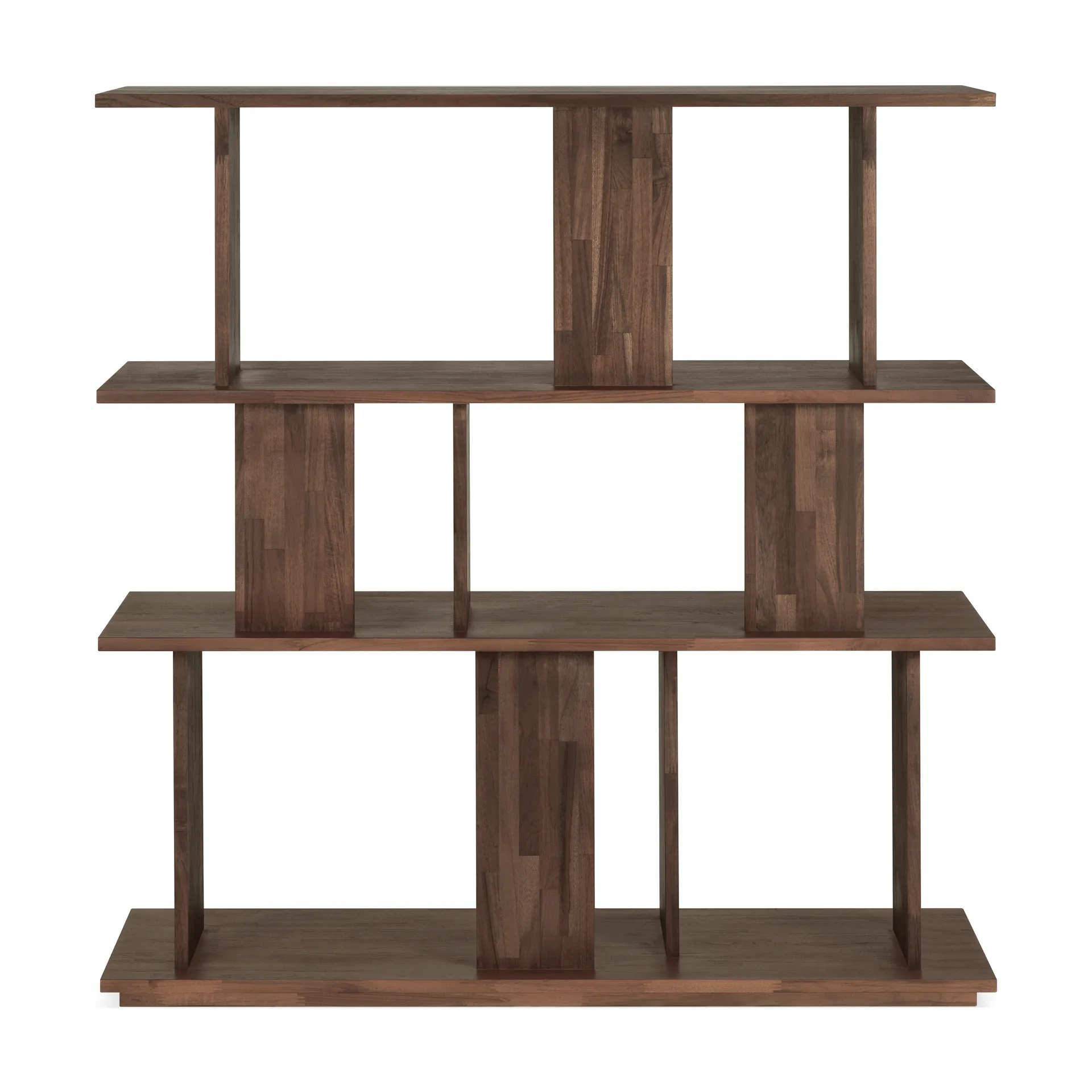 Irregular shelf, Dark stained teak small Ethnicraft