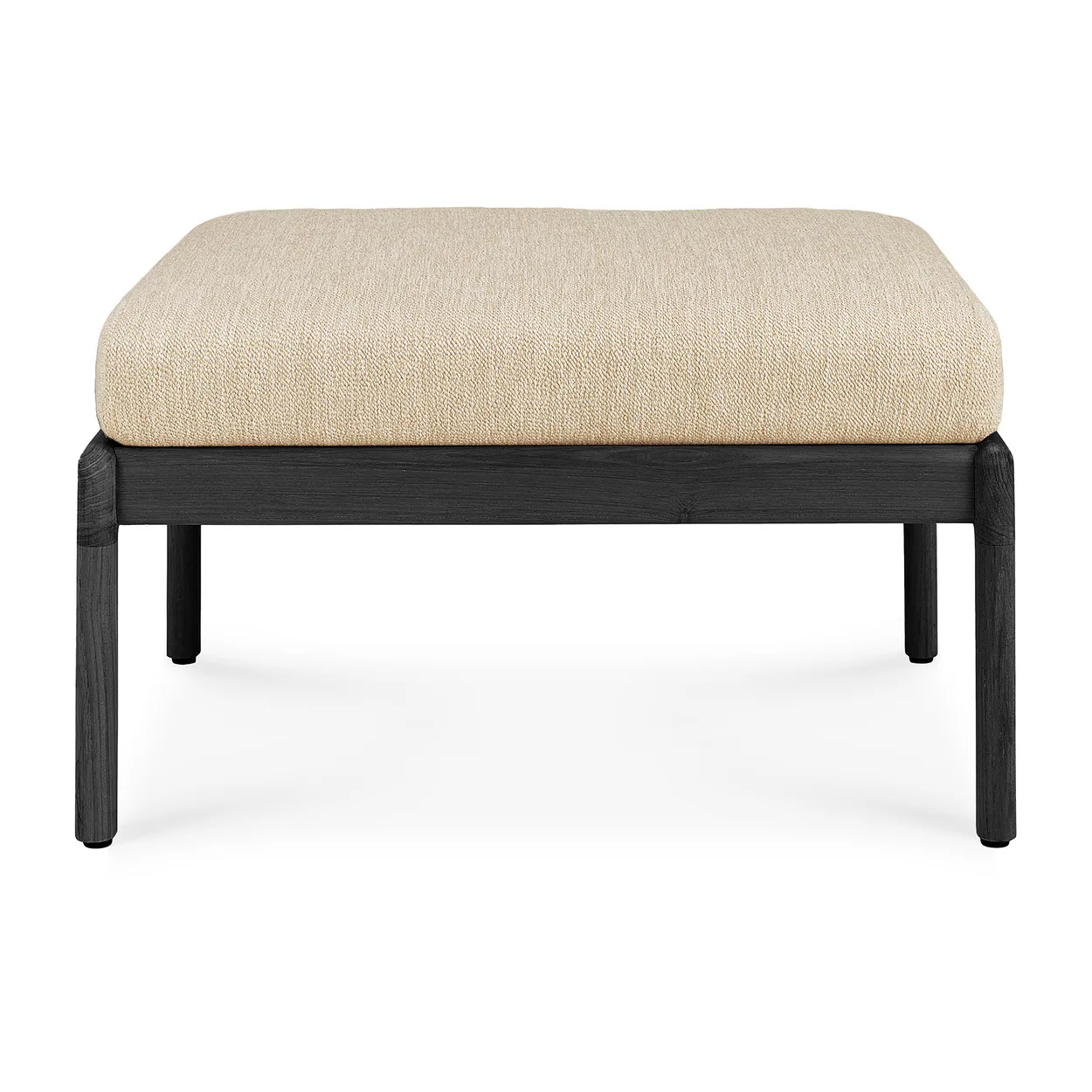 Ethnicraft Jack outdoor footstool black stained teak Natural