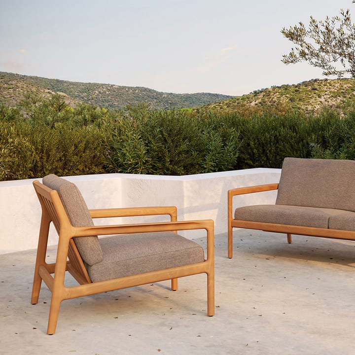 Jack outdoor lounge armchair teak, Mocha Ethnicraft