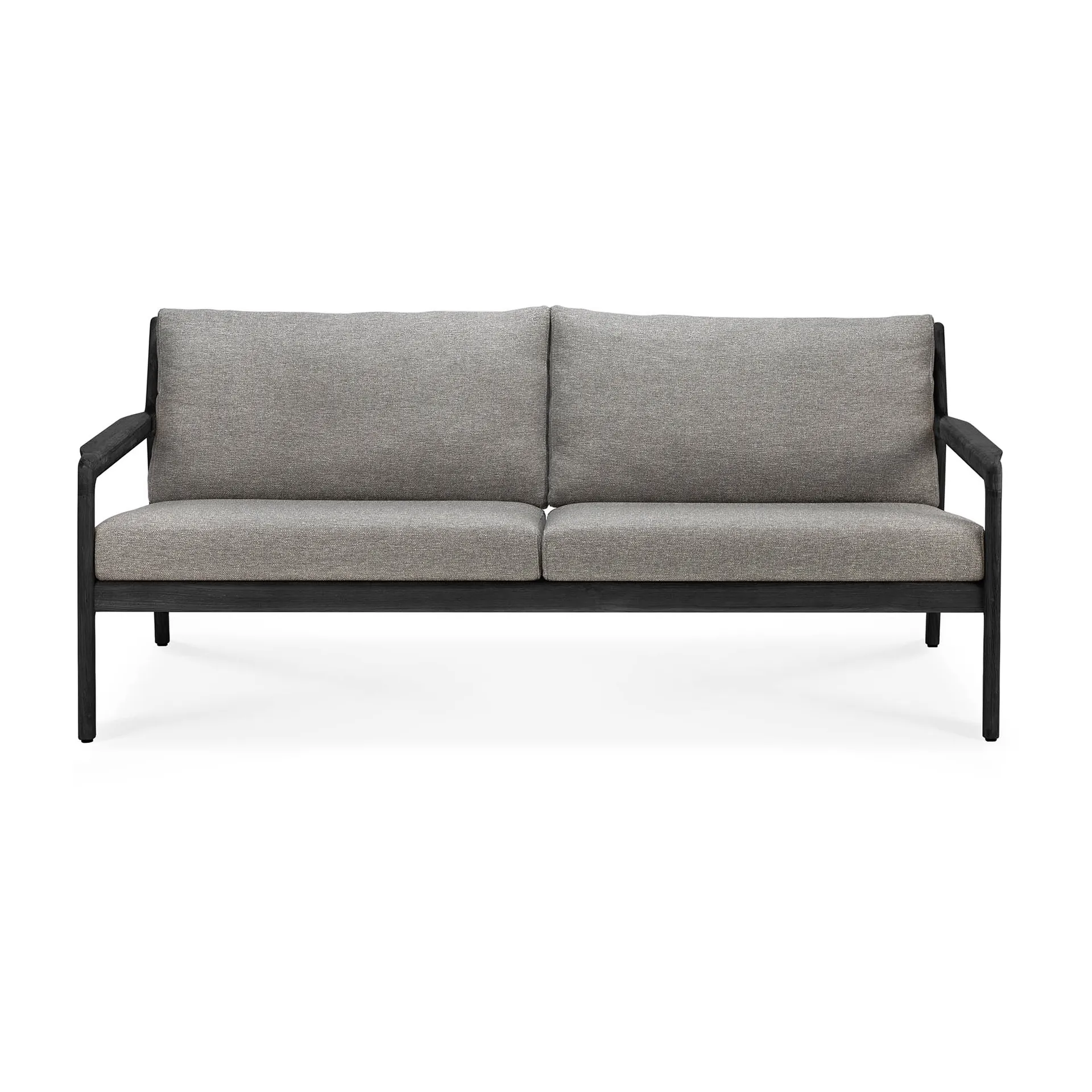 Jack outdoor sofa 2-seater black stained teak, Mocha Ethnicraft