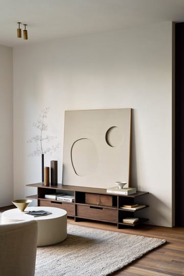 Kabuki media unit - Dark stained teak - Ethnicraft
