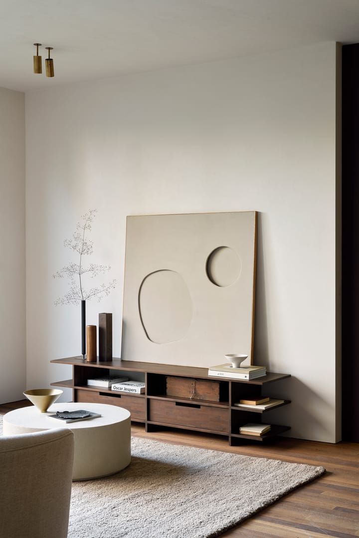 Kabuki media unit, Dark stained teak Ethnicraft