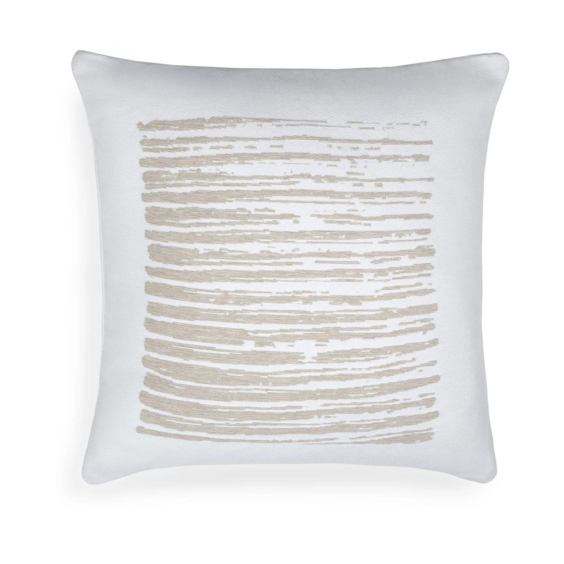 Linear square pillow 50x50 cm, White Ethnicraft