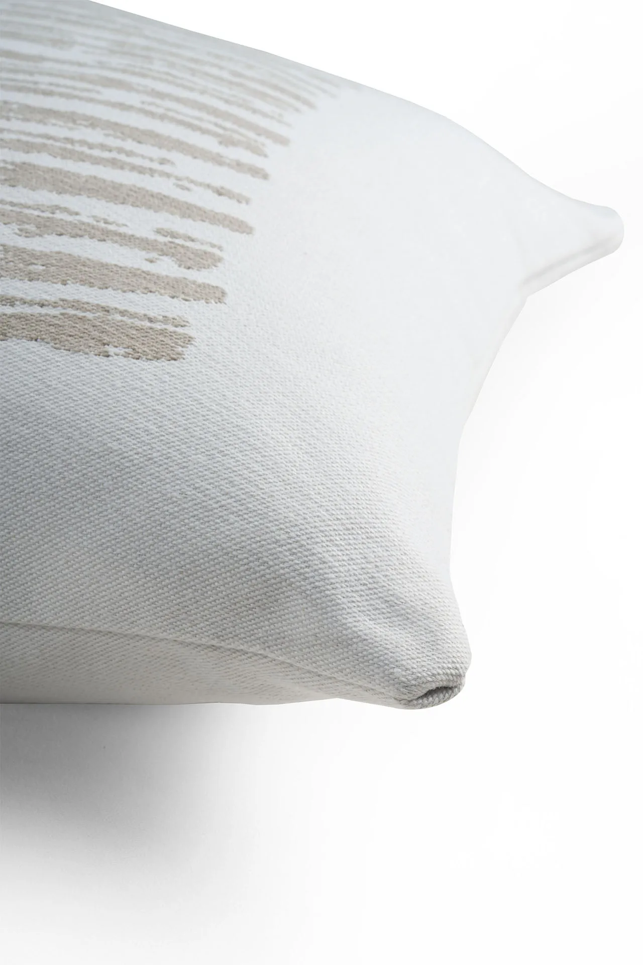 Linear square pillow 50x50 cm, White Ethnicraft
