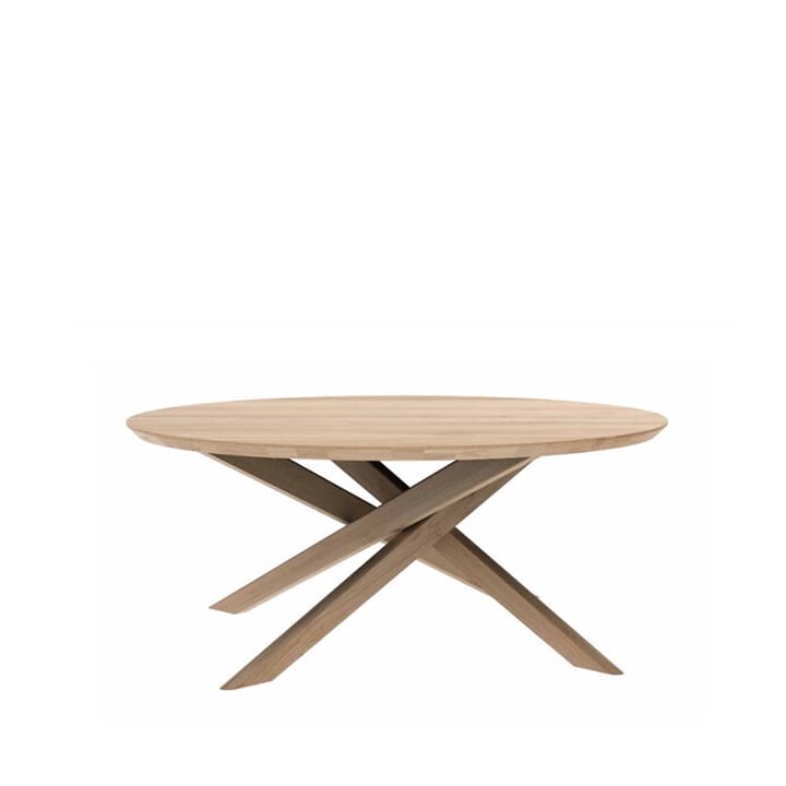 Mikado coffee table Ø100 cm - Oak wax oil round - Ethnicraft