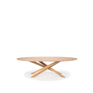 Mikado oval coffee table - Oak wax oil oval - Ethnicraft