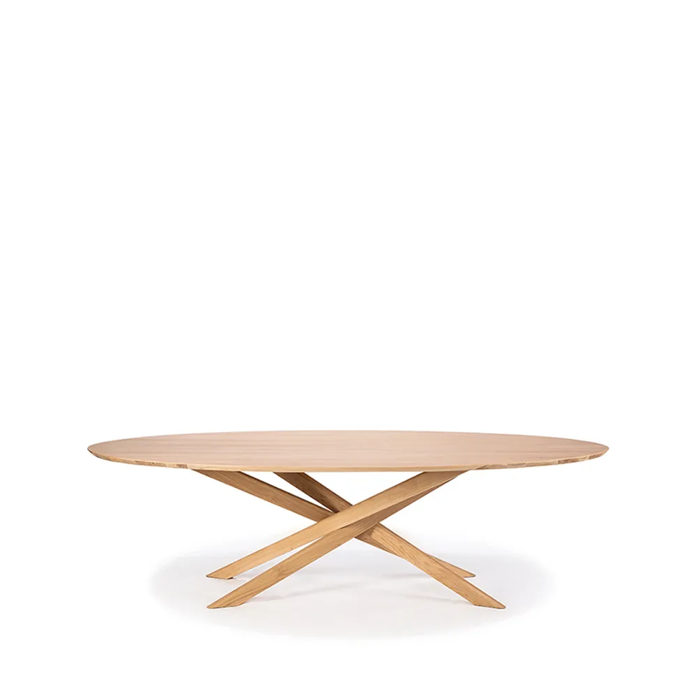 Mikado oval dining table, Hardwax oiled oak Ethnicraft