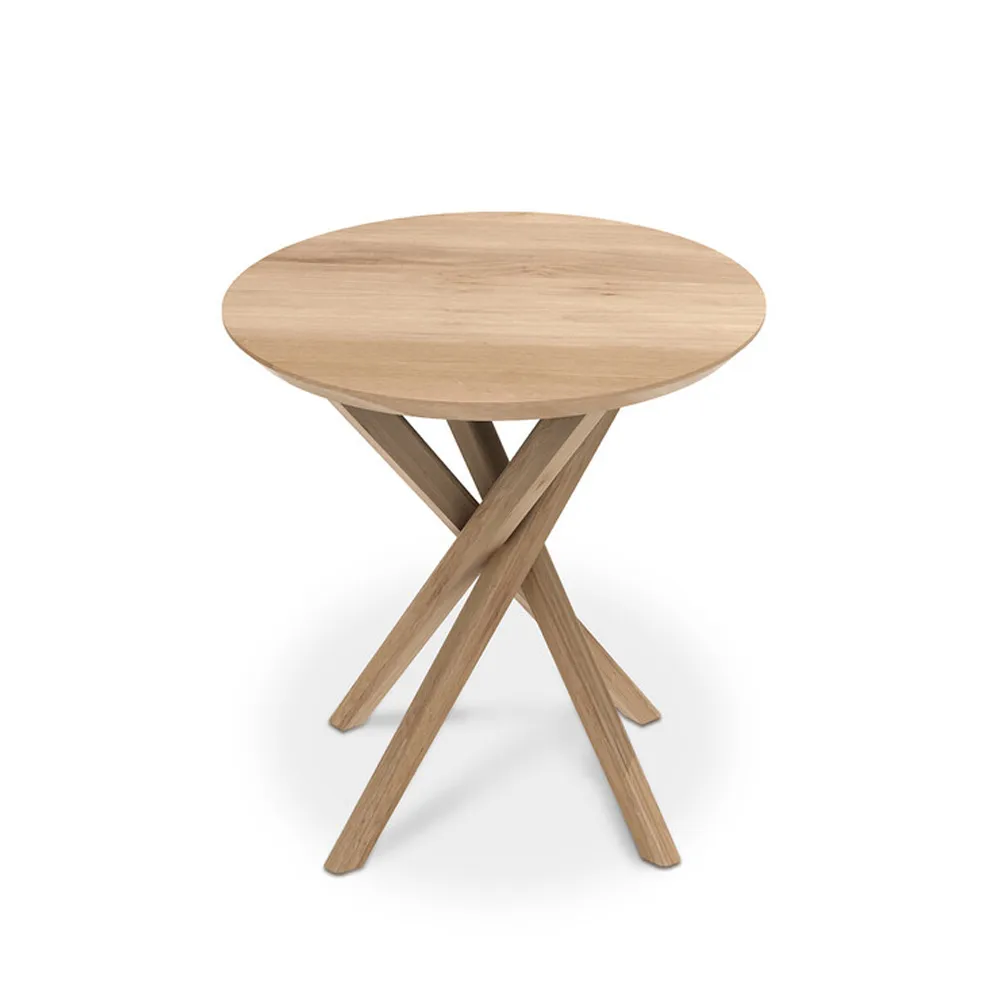 Ethnicraft Mikado side table 50x50 cm Oak wax oil | Scandinavian Design | Side tables | Beige