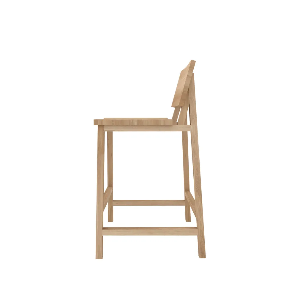 N3 barstool, Oak wax oil 49x50 cm Ethnicraft