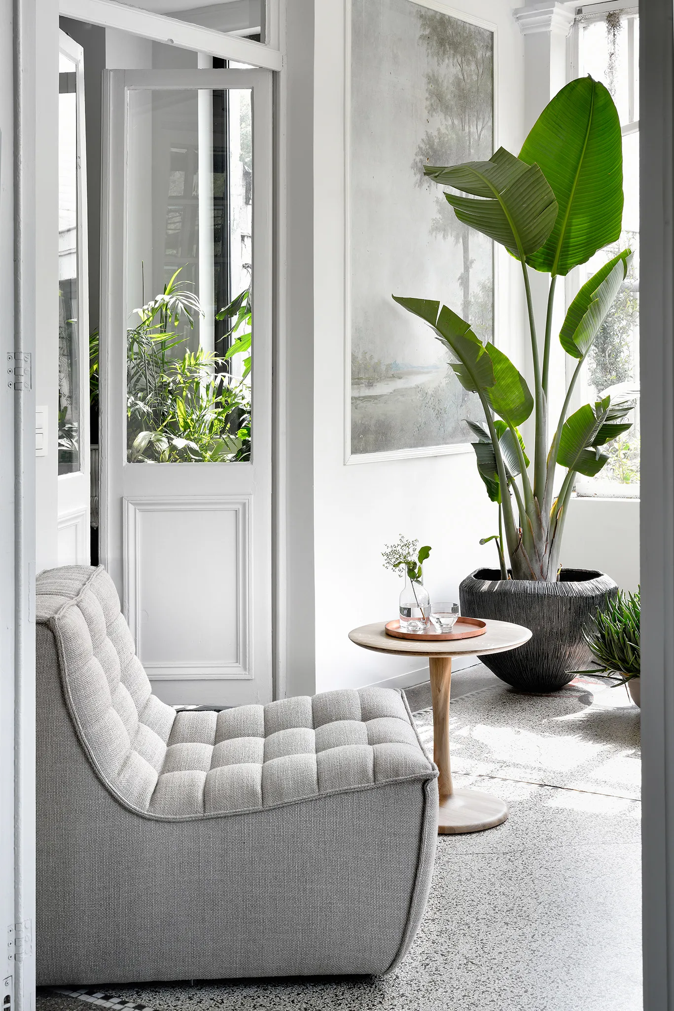 N701 armchair, Fabric beige Ethnicraft