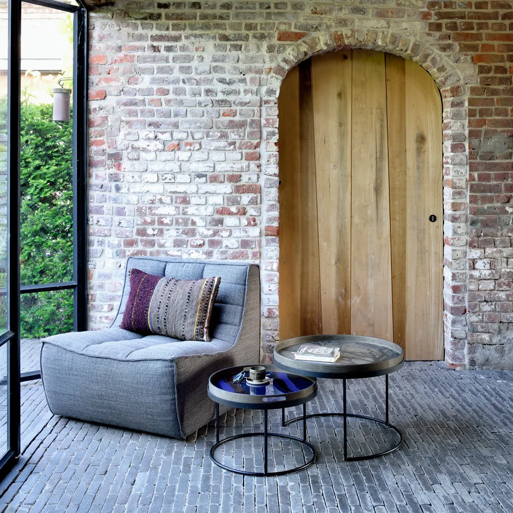 N701 armchair, Fabric dark grey Ethnicraft