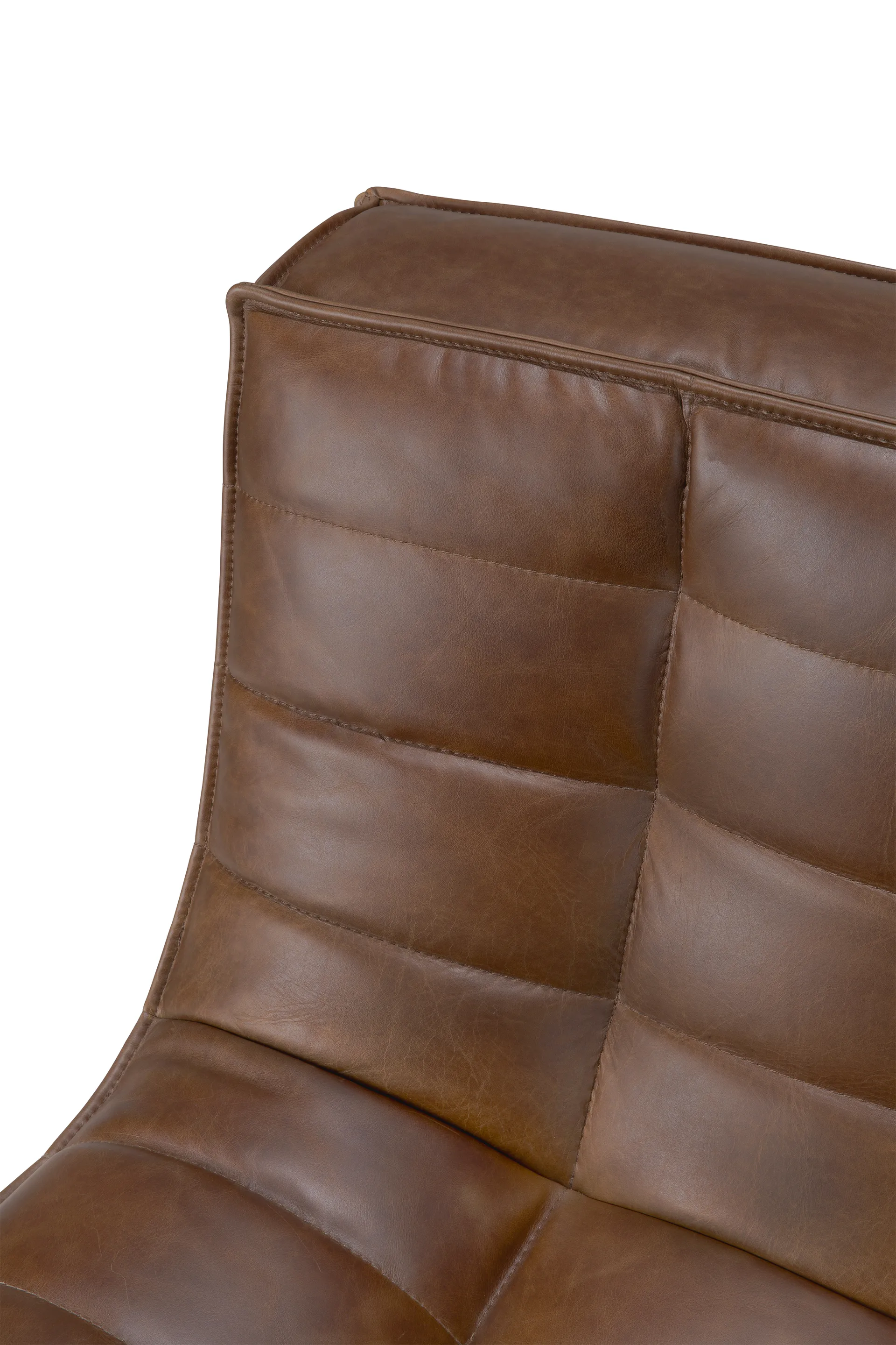 N701 armchair, Leather Chestnut Ethnicraft