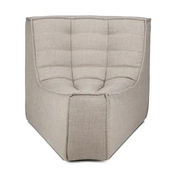 N701 corner module rounded 45° - Fabric Ecru beige - Ethnicraft