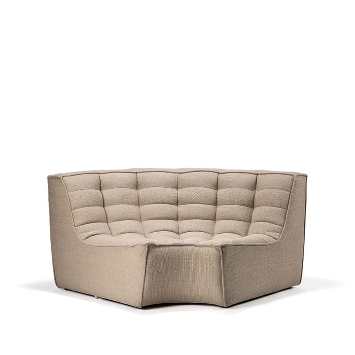 N701 corner module rounded 90° - Fabric beige - Ethnicraft