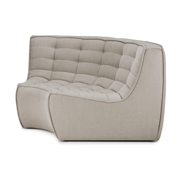 N701 corner module rounded 90° - Fabric Ecru beige - Ethnicraft